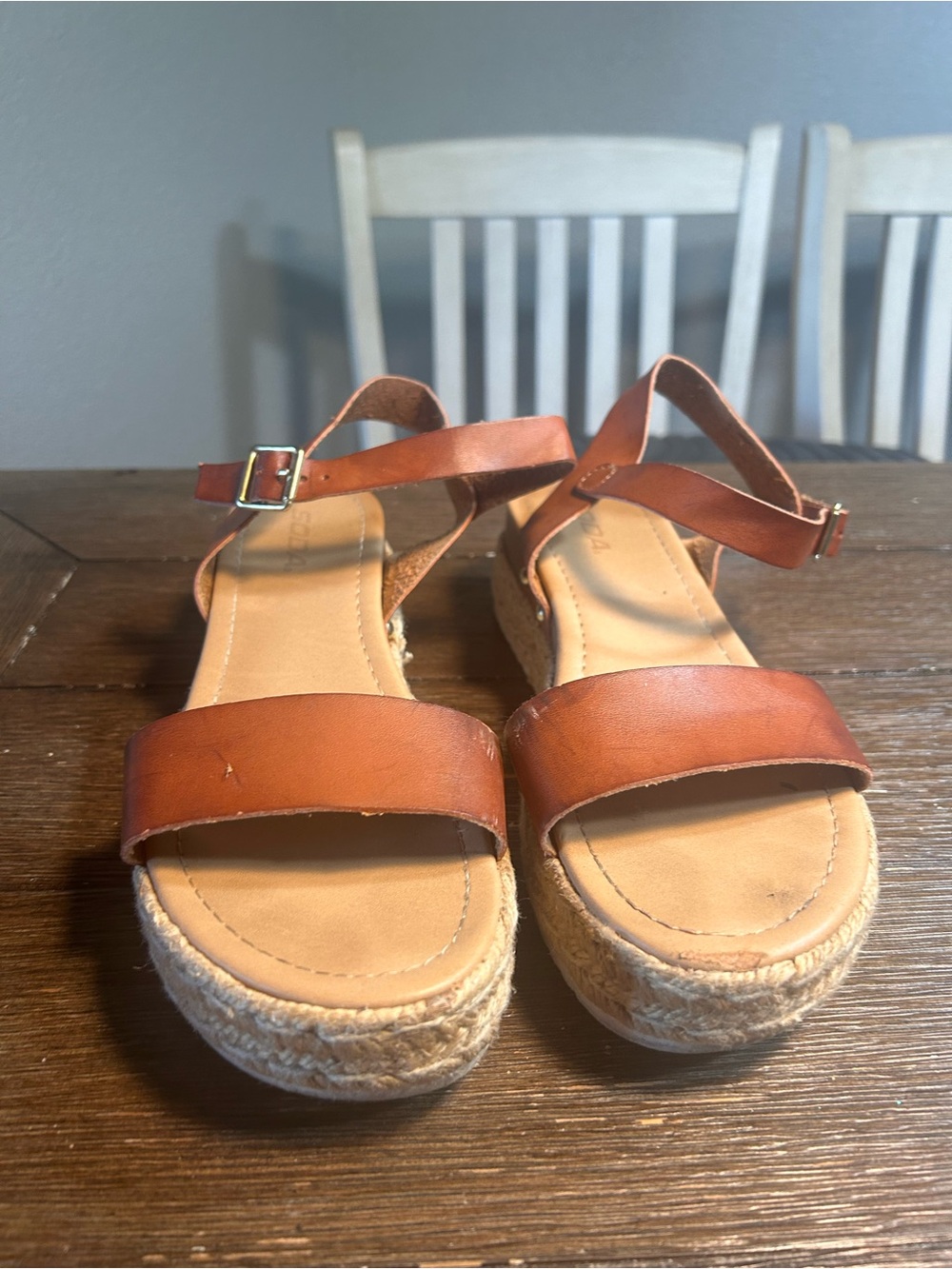 Soda clip espadrille open toe sandals size 10 - Picture 5 of 10